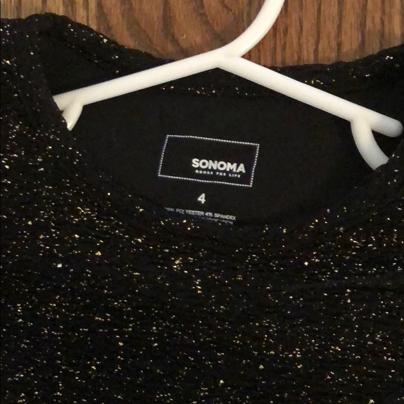 NWOT Black sparkle dress, very soft and adorable - Picture 2 of 2